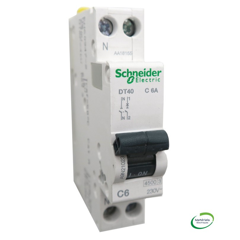 DISJONCTEUR DT40 6A 2P (FBS_DISJDT40)